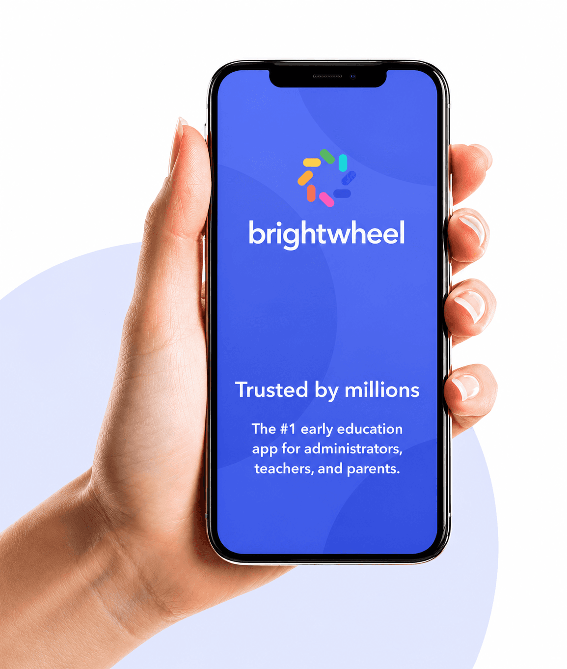 The Brightwheel app, used to share daily photos and updates with families